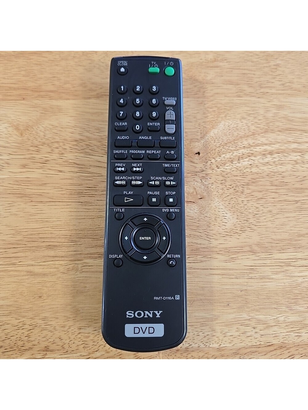 SONY DVD Remote Control OEM RMT-D116A Tested & Works